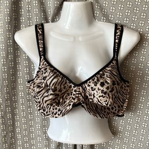 Olga animal print underwire bra - 40D